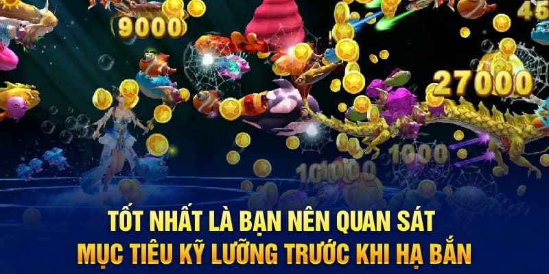 Tốt nhất là bạn nên quan sát mục tiêu kỹ lưỡng trước khi hạ bắn